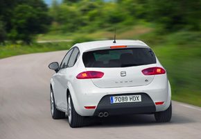 SEAT Leon Driving - rear view