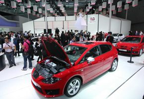 SEAT stand at the Guangzhou motor show